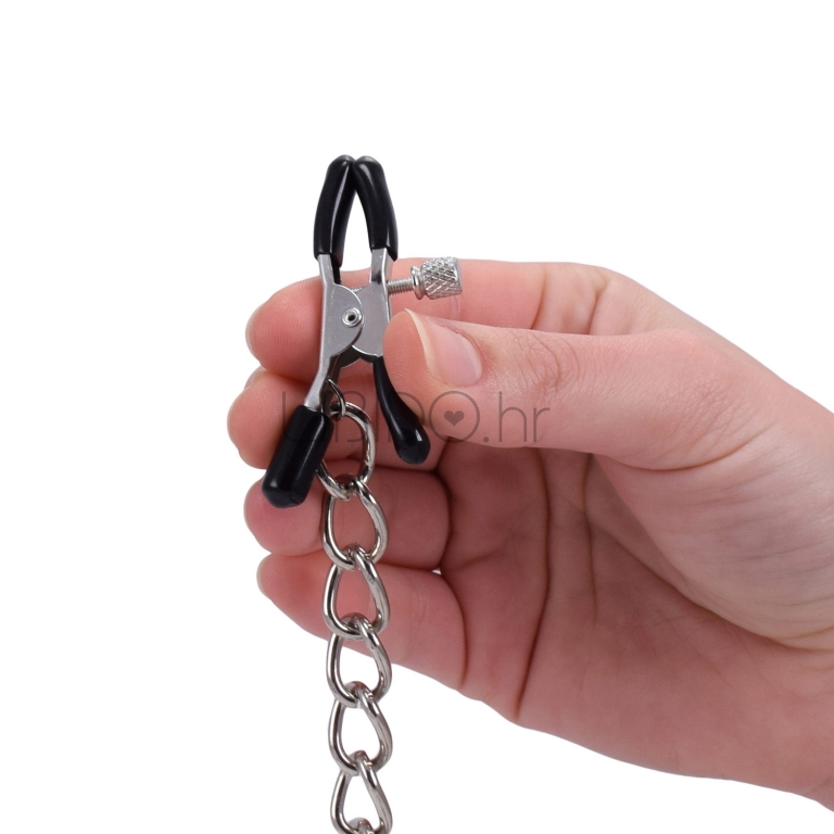 Fetish Fantasy - O-Ring Gag in ščipalke za bradavičke