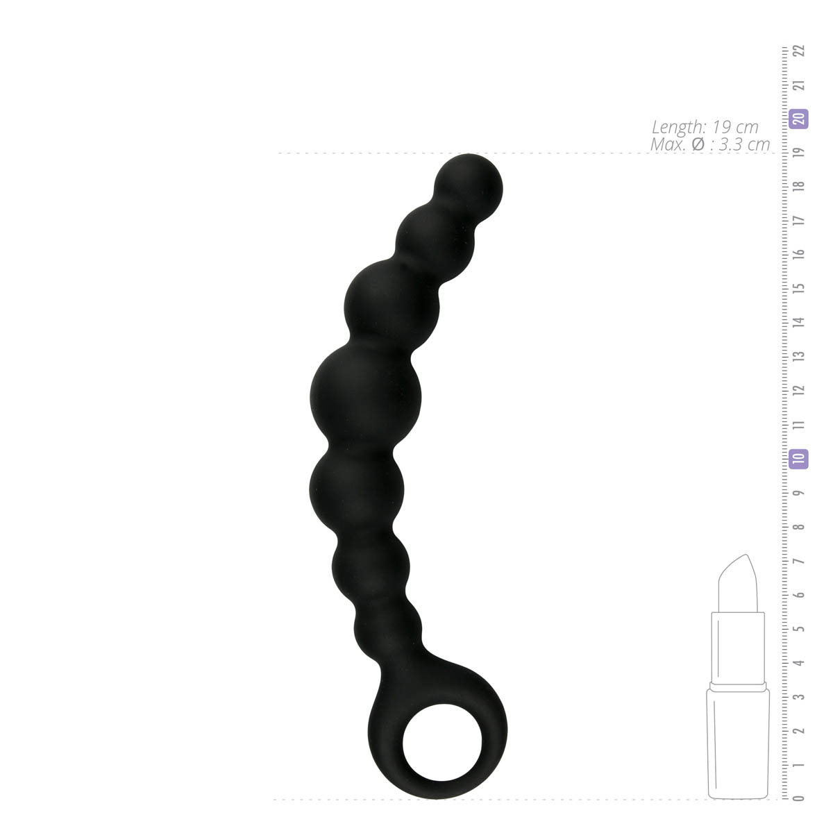 Anal Collection – Beaded Anal Plug Curved