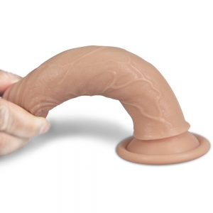 Lovetoy - Dual Layered Silicone Dong, 18 cm