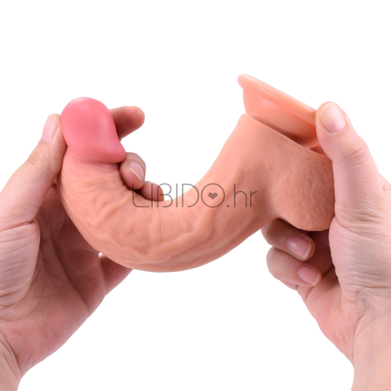 Lovetoy – Dual Layered Silicone G-spot Dildo, 20 cm