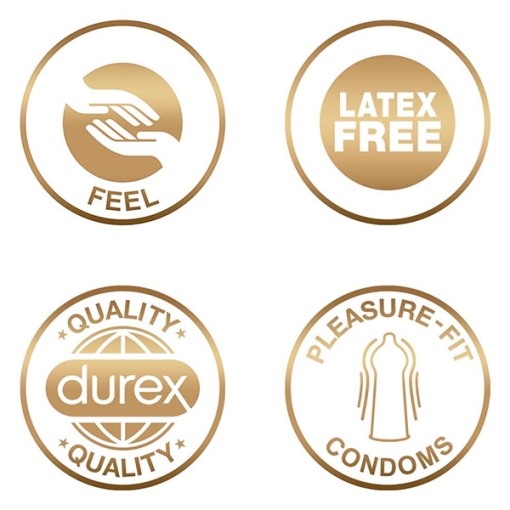 Durex - Nude kondomi brez lateksa, 10 kos
