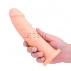 Real Love - Dual Density Thermoreactive Silicone Dong, 19 cm