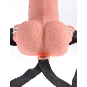 Fetish Fantasy - Strap-on z režo z ponilno baterijo in daljinskim upravljalnikom, 15 cm