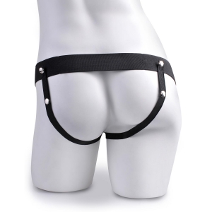 Fetish Fantasy - Strap-on z režo z ponilno baterijo in daljinskim upravljalnikom, 15 cm