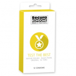 Secura - Test the Best mix kondoma, 12 kos
