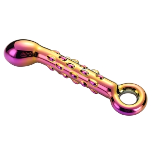 Glamour Glass – Ribbed G-Spot Dildo