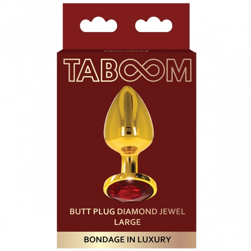 TABOOM – Kovinski butt plug Large