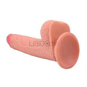 Lovetoy – Dual Layered Silicone Dildo, 18 cm