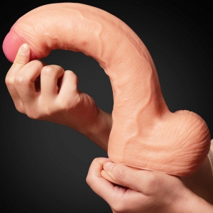 Lovetoy – Dual Layered Silicone Dildo, 28 cm