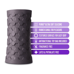 M Elite Platinum - Hekx Silicone Stroker