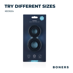Boners – Wide Cock Ring Set, 6 kom
