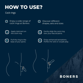 Boners – Wide Cock Ring Set, 6 kom