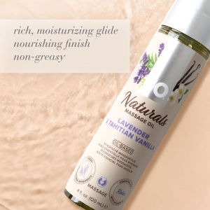 System JO - Masažno olje Naturals - Lavander & Vanilla, 120 ml