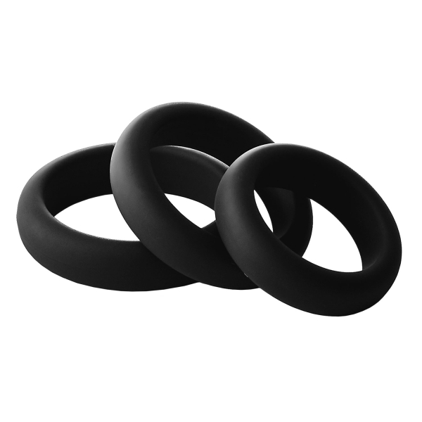 Ramrod - Smooth Silicone Cockring Pack, 3 kos