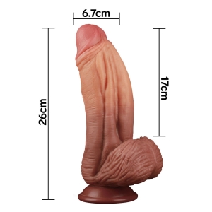 Lovetoy - Dual Layered Silicone Fantasy Dildo No. 2