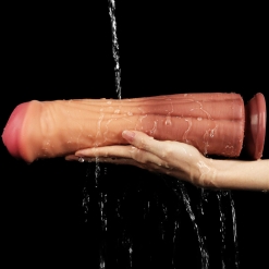 Lovetoy - Dual Layered Silicone Fantasy Dong No. 1