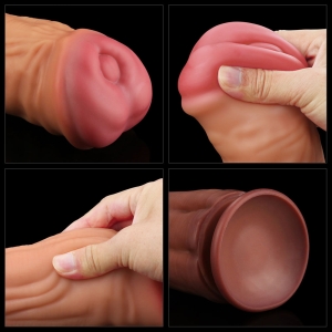 Lovetoy - Dual Layered Silicone Fantasy Dong No. 1