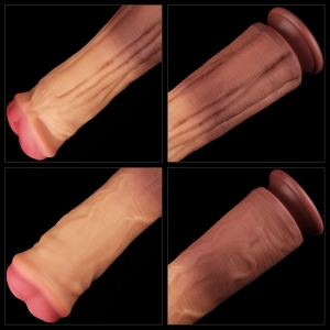 Lovetoy - Dual Layered Silicone Fantasy Dong No. 1