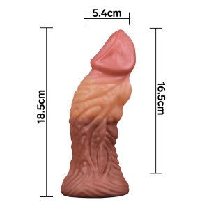 Lovetoy - Dual Layered Silicone Fantasy Dong No. 5
