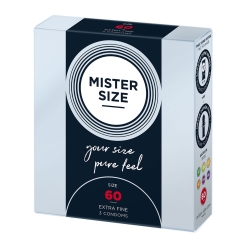 Mister Size – Kondomi 60, 3 kos