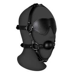 Xtreme - Blindfolded Head Harness & Solid Ball Gag