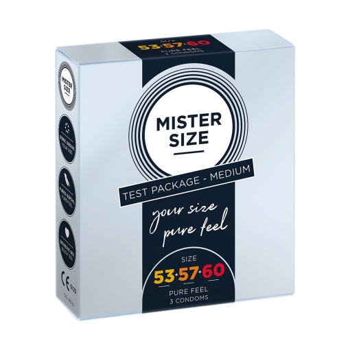 Mister Size – Test Package Medium kondomi, 3 kos