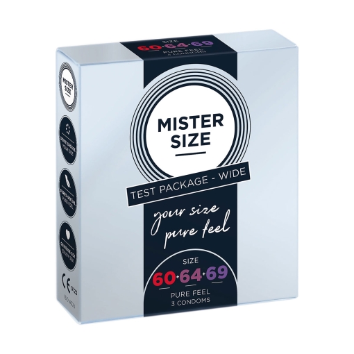 Mister Size – Test Package Wide kondomi, 3 kos