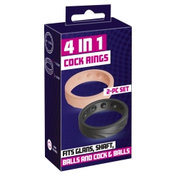 You2Toys – Set prstanov za penis, 2 kosa