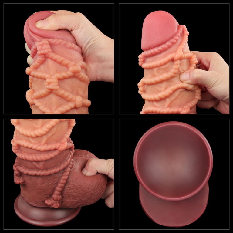 Lovetoy – Dual Layered Silicone Rope Dildo No. 3