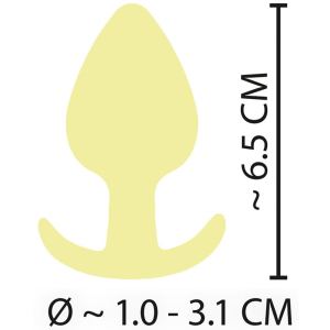 Cuties – Yellow Mini Butt Plug