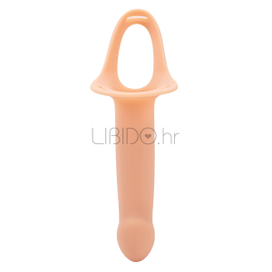 Hollow Straps – Vibrirajoči silikonski strap-on z režo H3