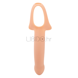 Hollow Straps – Vibrirajoči silikonski strap-on z režo H3