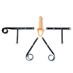 Hollow Straps – Vibrirajoči silikonski strap-on z režo H4