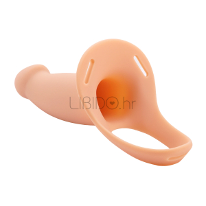 Hollow Straps – Vibrirajoči silikonski strap-on z režo H4
