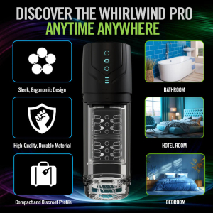M for Men – Whirlwind Pro Rotating & Sucking Stroker