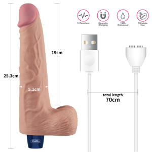 Real Softee – Vibrating Dildo 25 cm