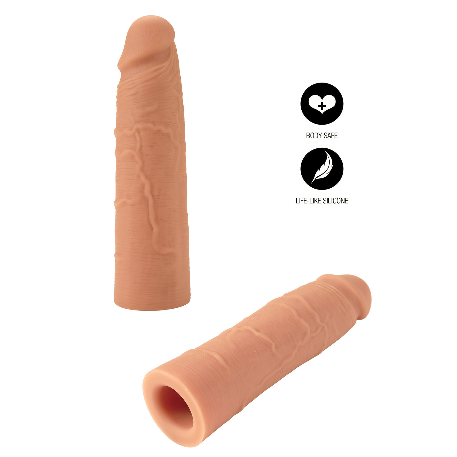Hidden Desire – Liquid Silicone Penis Sleeve 18 cm