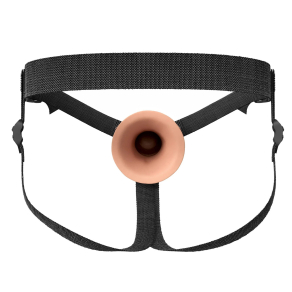 Fantasy X-Tensions Elite – Silikonski strap-on z utorom 18 cm