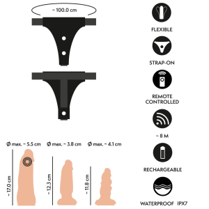 You2Toys – Strap On Set Harness, RC Vibe, 2 Plugs