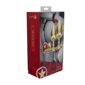 Ouch – Anal Plug Set Gold