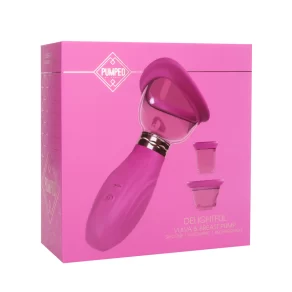 Pumped – Črpalka za prsi in vulvo Delightful