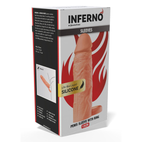 Hidden Desire – Liquid Silicone Sleeve Ballstrap 15 cm
