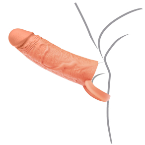 Hidden Desire – Liquid Silicone Sleeve Ballstrap 15 cm