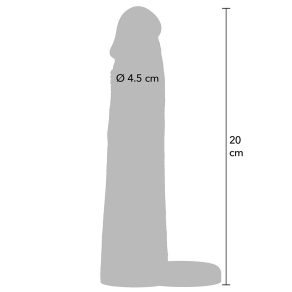 Hidden Desire – Liquid Silicone Sleeve Ballstrap 20 cm
