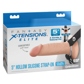 Fantasy X-Tensions Elite – Silikonski strap-on z utorom 13 cm