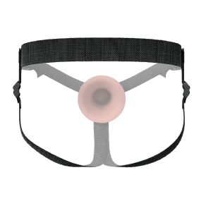 Fantasy X-Tensions Elite – Silikonski strap-on z utorom 23 cm