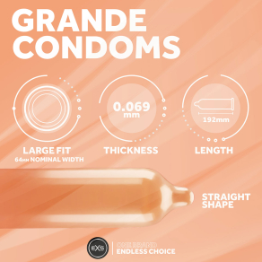 EXS – Grande XL kondomi 12 kos