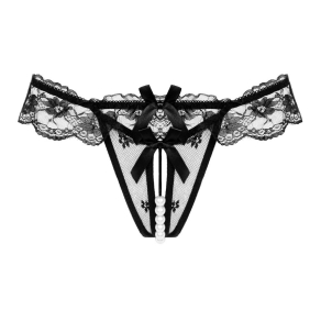 Christine – Tanga hlačke s perlicami 121909